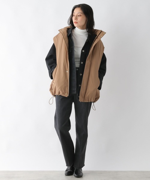 LEPSIM（レプシィム）の「フライスインナータートル　353640（Tシャツ/カットソー・レディース・ブラック/ブラウン/グレイッシュベージュ/グリーン/オフホワイト・FREE）」の8枚目の写真