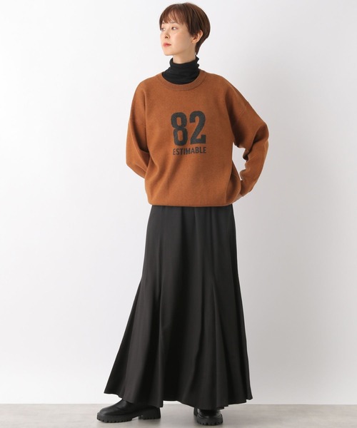 LEPSIM（レプシィム）の「フライスインナータートル　353640（Tシャツ/カットソー・レディース・ブラック/ブラウン/グレイッシュベージュ/グリーン/オフホワイト・FREE）」の16枚目の写真