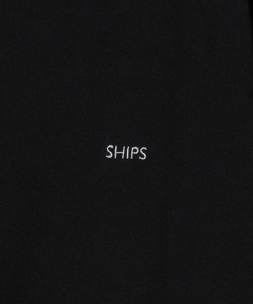 SHIPS（シップス）の「【WEB限定】SHIPS: ワンポイント マイクロ SHIPSロゴ ロングスリーブTシャツ（ロンT）（Tシャツ/カットソー・メンズ・ライトホワイト/ネイビー/ブラック/ホワイト/その他1/その他2/その他3/ダークグレー/ロイヤルブルー/グレー系・SMALL/MEDIUM/LARGE/X-LARGE）」の14枚目の写真