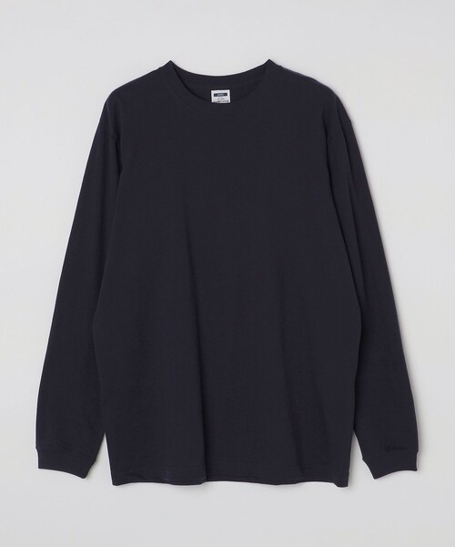 SHIPS（シップス）の「【WEB限定】SHIPS: ワンポイント マイクロ SHIPSロゴ ロングスリーブTシャツ（ロンT）（Tシャツ/カットソー・メンズ・ライトホワイト/ネイビー/ブラック/ホワイト/その他1/その他2/その他3/ダークグレー/ロイヤルブルー/グレー系・SMALL/MEDIUM/LARGE/X-LARGE）」の13枚目の写真