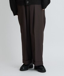 marka | STUDIOUS別注 PLEATED WIDE TROUSERS(スラックス)