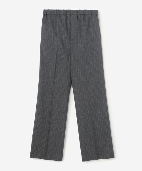 Morris & Sons(モリスアンドサンズ)の「MORRIS & SONS | フラノストライプフレアパンツ WOMEN(スラックス・レディース・ブルー系その他5/グレー系その他・1/0)」の2枚目の写真
