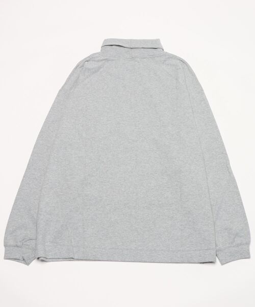 FORTUNA HOMME（フォルトゥナオム）の「FORTUNAHOMME  HighNeck Brush L/S Tee（Tシャツ/カットソー・メンズ・ブラック/ヘザーグレー・2/1）」の3枚目の写真