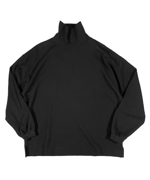 FORTUNA HOMME（フォルトゥナオム）の「FORTUNAHOMME  HighNeck Brush L/S Tee（Tシャツ/カットソー・メンズ・ブラック/ヘザーグレー・2/1）」の11枚目の写真