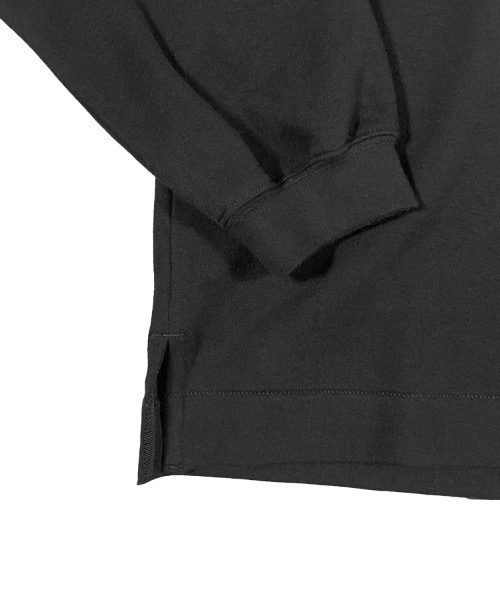 FORTUNA HOMME（フォルトゥナオム）の「FORTUNAHOMME  HighNeck Brush L/S Tee（Tシャツ/カットソー・メンズ・ブラック/ヘザーグレー・2/1）」の9枚目の写真