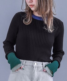 osharewalker | 『スリーブレイヤードワイドリブニット』(ニット/セーター)