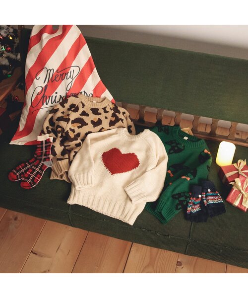 BREEZE（ブリーズ）の「バラエティーセーター（ニット/セーター・キッズ・アイボリー/レッド/サックスブルー/ブラウン/チャコール・100/120/140/90）」の7枚目の写真