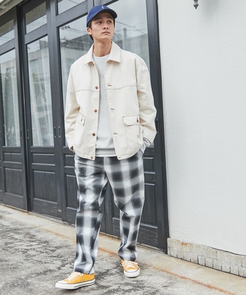 SMITH'S（スミス）の「SMITH'S（スミス）別注カバーオールジャケット（デニムジャケット・メンズ・ネイビー/オフホワイト・M/XL/L/S）」の21枚目の写真