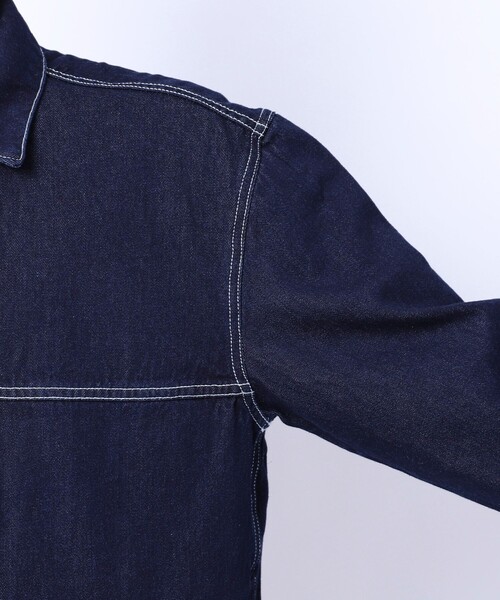 SMITH'S（スミス）の「SMITH'S（スミス）別注カバーオールジャケット（デニムジャケット・メンズ・ネイビー/オフホワイト・M/XL/L/S）」の7枚目の写真