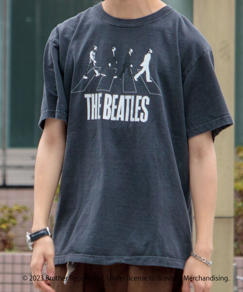 GOOD ROCK SPEED(グッドロックスピード)の「【GOOD ROCK SPEED/グッドロックスピード】ザ ビートルズ フォトプリントTシャツ(Tシャツ/カットソー・メンズ・ホワイト/ブラック・M/L)」の22枚目の写真