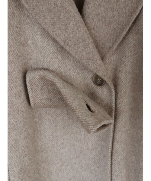 AMAIL（アマイル）の「Long wool 2way coat（ダウンジャケット/コート・レディース・ベージュ/ブラック・FREE）」の15枚目の写真