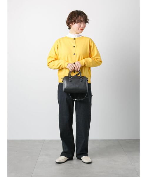 Lugnoncure（ルノンキュール）の「クルーカーディガン（カーディガン/ボレロ・レディース・ミント/イエロー/ネイビー/グレー・ﾌﾘ-）」の15枚目の写真