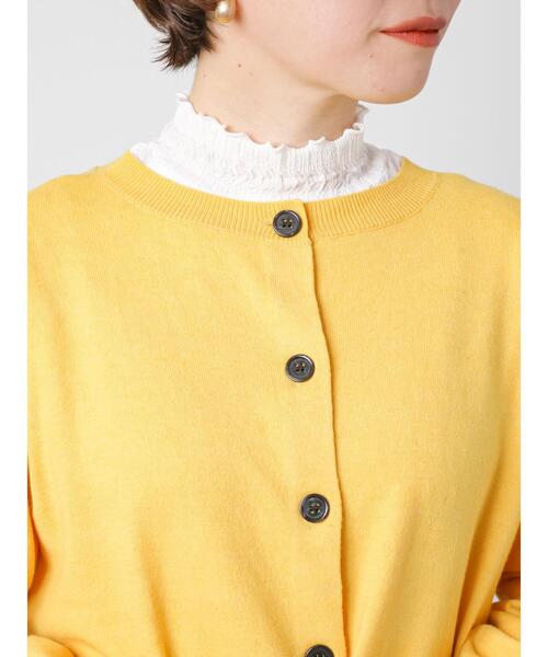 Lugnoncure（ルノンキュール）の「クルーカーディガン（カーディガン/ボレロ・レディース・ミント/イエロー/ネイビー/グレー・ﾌﾘ-）」の20枚目の写真