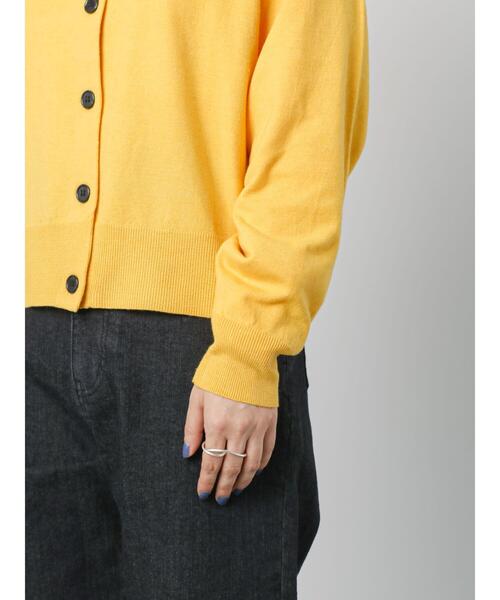 Lugnoncure（ルノンキュール）の「クルーカーディガン（カーディガン/ボレロ・レディース・ミント/イエロー/ネイビー/グレー・ﾌﾘ-）」の21枚目の写真