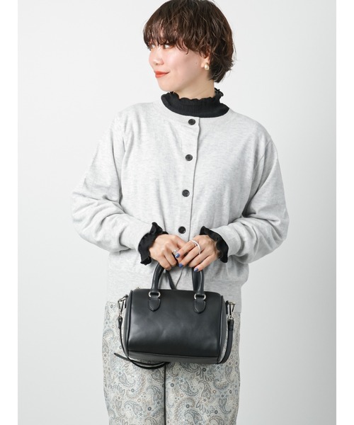 Lugnoncure（ルノンキュール）の「クルーカーディガン（カーディガン/ボレロ・レディース・ミント/イエロー/ネイビー/グレー・ﾌﾘ-）」の2枚目の写真