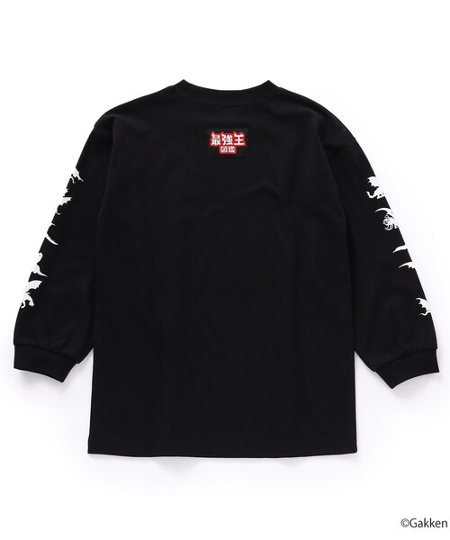 SHOO・LA・RUE(シューラルー)の「◆【最強王図鑑×SHOO・LA・RUE】袖プリントロンT(Tシャツ/カットソー・キッズ・グレー/オフホワイト/ブラック・14/12/13/11)」の16枚目の写真
