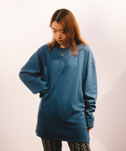 FRUIT OF THE LOOM(フルーツオブザルーム)の「260gカラーL/S Tシャツ / 長袖 / ロンT / トップス / シンプル / カジュアル / 無地 / ユニセックス(Tシャツ/カットソー・メンズ・ブラック/サックスブルー/ホワイト/サーモンピンク/インディゴブルー/グレー・M/L/XL)」の5枚目の写真