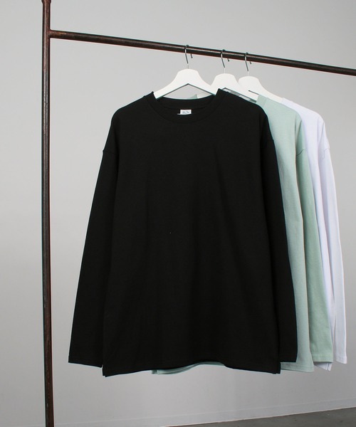 FRUIT OF THE LOOM(フルーツオブザルーム)の「260gカラーL/S Tシャツ / 長袖 / ロンT / トップス / シンプル / カジュアル / 無地 / ユニセックス(Tシャツ/カットソー・メンズ・ブラック/サックスブルー/ホワイト/サーモンピンク/インディゴブルー/グレー・M/L/XL)」の21枚目の写真
