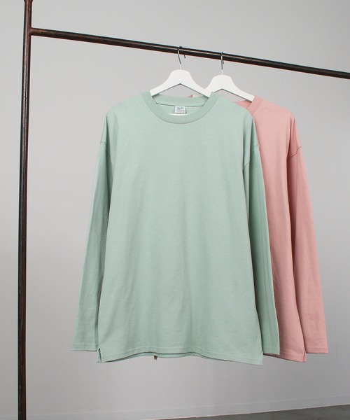 FRUIT OF THE LOOM(フルーツオブザルーム)の「260gカラーL/S Tシャツ / 長袖 / ロンT / トップス / シンプル / カジュアル / 無地 / ユニセックス(Tシャツ/カットソー・メンズ・ブラック/サックスブルー/ホワイト/サーモンピンク/インディゴブルー/グレー・M/L/XL)」の20枚目の写真
