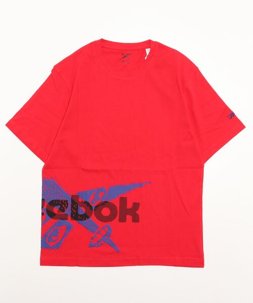 Reebok(リーボック)の「オール アイズ Tシャツ / GS ALL EYEZ T-SHIRT(Tシャツ/カットソー・メンズ・ホワイト/レッド・MEDIUM/X-LARGE/X-SMALL/XX-LARGE/XXX-LARGE)」の2枚目の写真