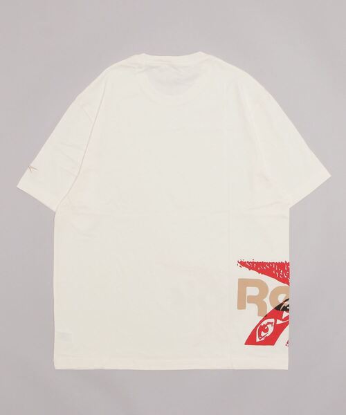 Reebok(リーボック)の「オール アイズ Tシャツ / GS ALL EYEZ T-SHIRT(Tシャツ/カットソー・メンズ・ホワイト/レッド・MEDIUM/X-LARGE/X-SMALL/XX-LARGE/XXX-LARGE)」の3枚目の写真