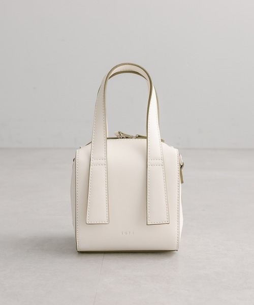 loti（ロティ）の「loti ミニボックスボストンBAG（ショルダーバッグ・レディース・ブラック/ライム/オフホワイト・ONE SIZE）」の12枚目の写真