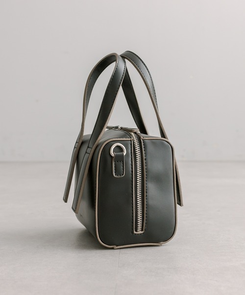 loti（ロティ）の「loti ミニボックスボストンBAG（ショルダーバッグ・レディース・ブラック/ライム/オフホワイト・ONE SIZE）」の15枚目の写真