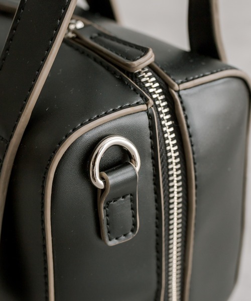 loti（ロティ）の「loti ミニボックスボストンBAG（ショルダーバッグ・レディース・ブラック/ライム/オフホワイト・ONE SIZE）」の18枚目の写真