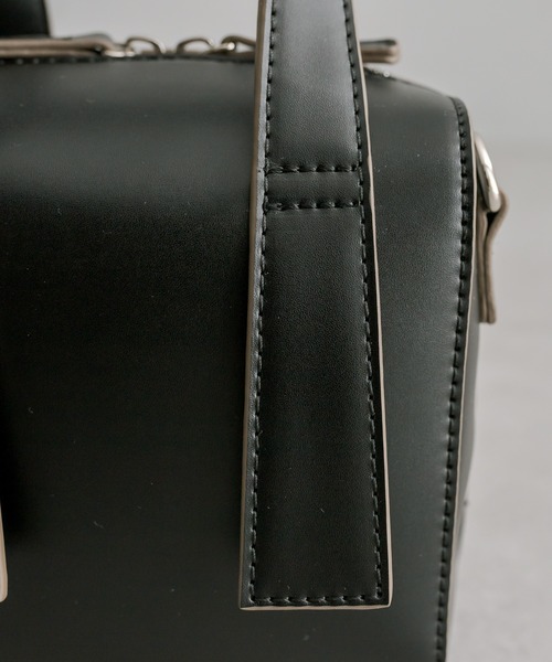 loti（ロティ）の「loti ミニボックスボストンBAG（ショルダーバッグ・レディース・ブラック/ライム/オフホワイト・ONE SIZE）」の19枚目の写真