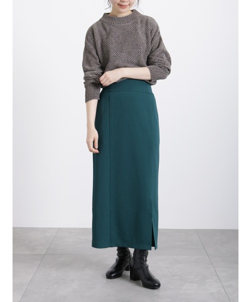 Samansa Mos2 blue（サマンサモスモスブルー）の「モールニットプルオーバー（ニット/セーター・レディース・シルバーグレー/イエロー/ミント/キナリ/チャコール・ﾌﾘ-）」の6枚目の写真