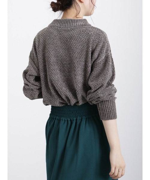 Samansa Mos2 blue（サマンサモスモスブルー）の「モールニットプルオーバー（ニット/セーター・レディース・シルバーグレー/イエロー/ミント/キナリ/チャコール・ﾌﾘ-）」の19枚目の写真