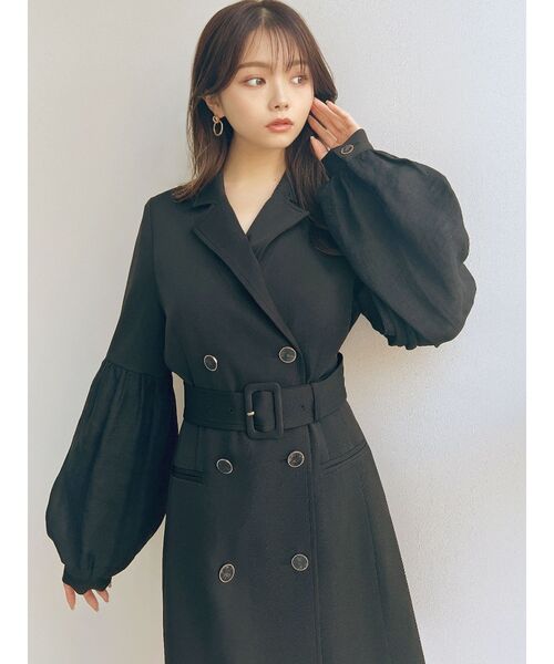 RESEXXY（リゼクシー）の「スリーブシアージャケットワンピース（ワンピース・レディース・ピンク/イエロー/アイボリー/ブラック・FREE）」の13枚目の写真