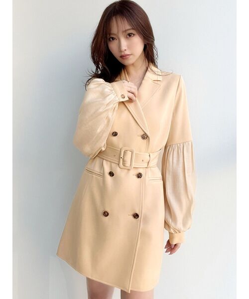 RESEXXY（リゼクシー）の「スリーブシアージャケットワンピース（ワンピース・レディース・ピンク/イエロー/アイボリー/ブラック・FREE）」の15枚目の写真