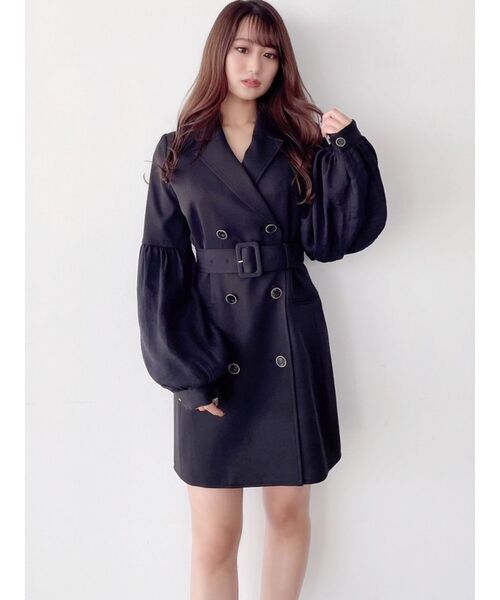 RESEXXY（リゼクシー）の「スリーブシアージャケットワンピース（ワンピース・レディース・ピンク/イエロー/アイボリー/ブラック・FREE）」の19枚目の写真