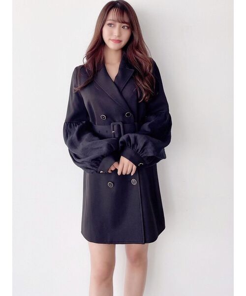 RESEXXY（リゼクシー）の「スリーブシアージャケットワンピース（ワンピース・レディース・ピンク/イエロー/アイボリー/ブラック・FREE）」の21枚目の写真