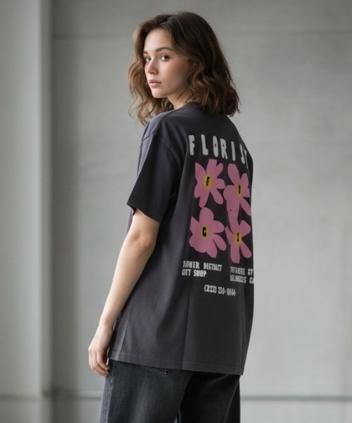 A.en(エイエン )の「Florist Tee(Tシャツ/カットソー・メンズ・ブラック・L/XXL/XL)」の6枚目の写真