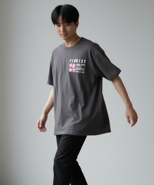A.en(エイエン )の「Florist Tee(Tシャツ/カットソー・メンズ・ブラック・L/XXL/XL)」の3枚目の写真