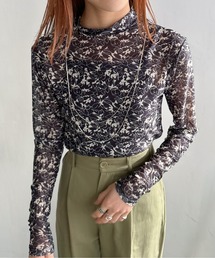 EPIMI E'PIMMY | ハイネックフラワーシアートップス(Tシャツ/カットソー)