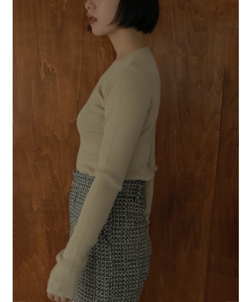 AMAIL(アマイル)の「Fashionable multi ニット(ニット/セーター・レディース・アイボリー/ミント/マルチ・FREE)」の18枚目の写真