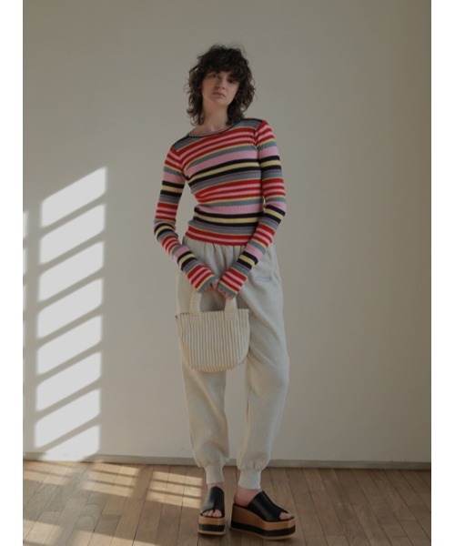 AMAIL(アマイル)の「Fashionable multi ニット(ニット/セーター・レディース・アイボリー/ミント/マルチ・FREE)」の4枚目の写真