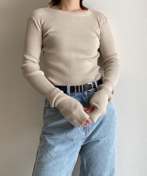 AMAIL(アマイル)の「Fashionable multi ニット(ニット/セーター・レディース・アイボリー/ミント/マルチ・FREE)」の11枚目の写真