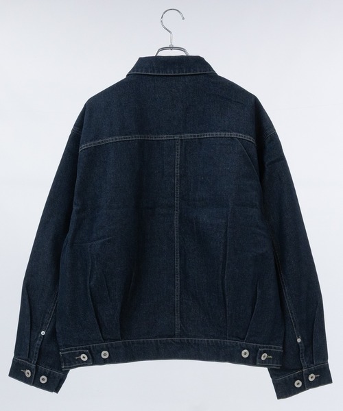 Jungle Storm（ジャングルストーム）の「【13】ユーズドライク デニムジャケット（デニムジャケット・メンズ・グレー/サックスブルー/ブラック/ブルー/ネイビー・LARGE/MEDIUM）」の7枚目の写真