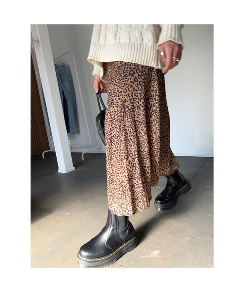 owndaily（オンデイリー）の「レオパードロングスカート（スカート・レディース・レオパード・FREE）」の5枚目の写真