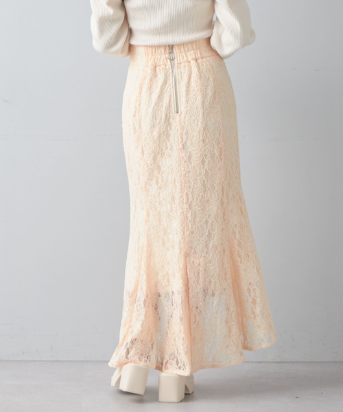 Chico（チコ）の「【2023SS】【SALON by Chico限定】レースマーメイドスカート（スカート・レディース・ライトベージュ/ピンク/ブラック・FREE）」の22枚目の写真