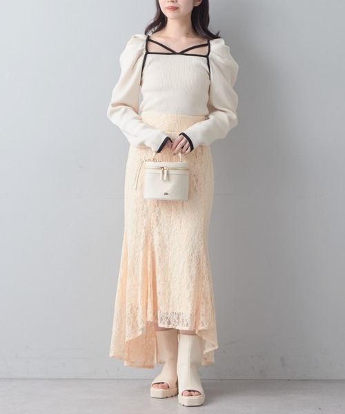 Chico（チコ）の「【2023SS】【SALON by Chico限定】レースマーメイドスカート（スカート・レディース・ライトベージュ/ピンク/ブラック・FREE）」の19枚目の写真