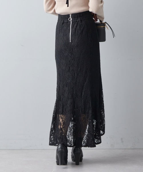 Chico（チコ）の「【2023SS】【SALON by Chico限定】レースマーメイドスカート（スカート・レディース・ライトベージュ/ピンク/ブラック・FREE）」の11枚目の写真