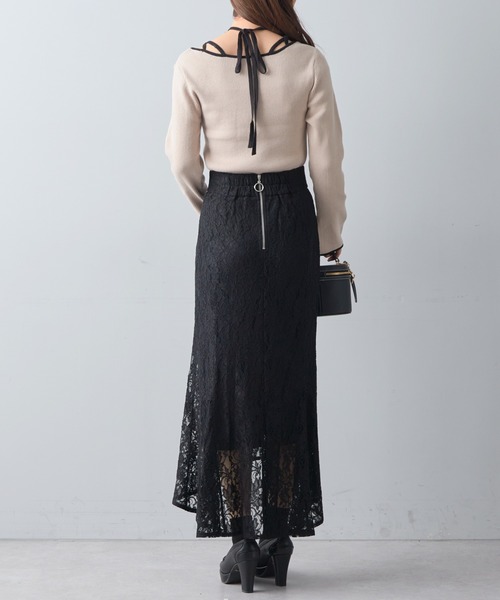 Chico（チコ）の「【2023SS】【SALON by Chico限定】レースマーメイドスカート（スカート・レディース・ライトベージュ/ピンク/ブラック・FREE）」の20枚目の写真