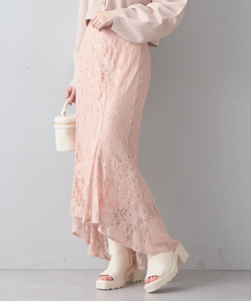 Chico（チコ）の「【2023SS】【SALON by Chico限定】レースマーメイドスカート（スカート・レディース・ライトベージュ/ピンク/ブラック・FREE）」の17枚目の写真