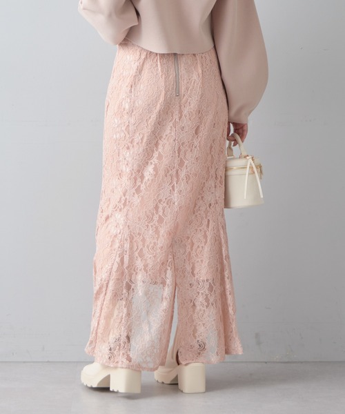 Chico（チコ）の「【2023SS】【SALON by Chico限定】レースマーメイドスカート（スカート・レディース・ライトベージュ/ピンク/ブラック・FREE）」の14枚目の写真