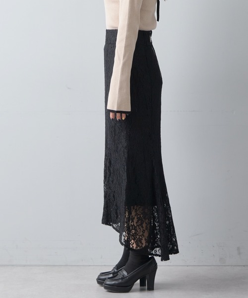 Chico（チコ）の「【2023SS】【SALON by Chico限定】レースマーメイドスカート（スカート・レディース・ライトベージュ/ピンク/ブラック・FREE）」の21枚目の写真